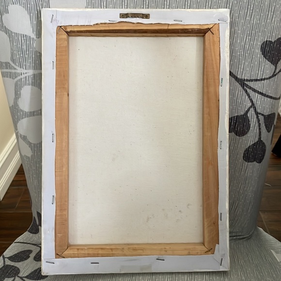 Floral print potted purple plant. Great accent to your home - Picture 4 of 4